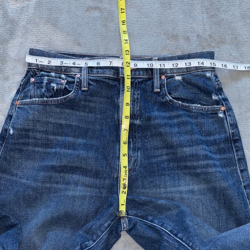 MOTHER Straight-Leg Jeans in Deep Indigo - Picture 13 of 16